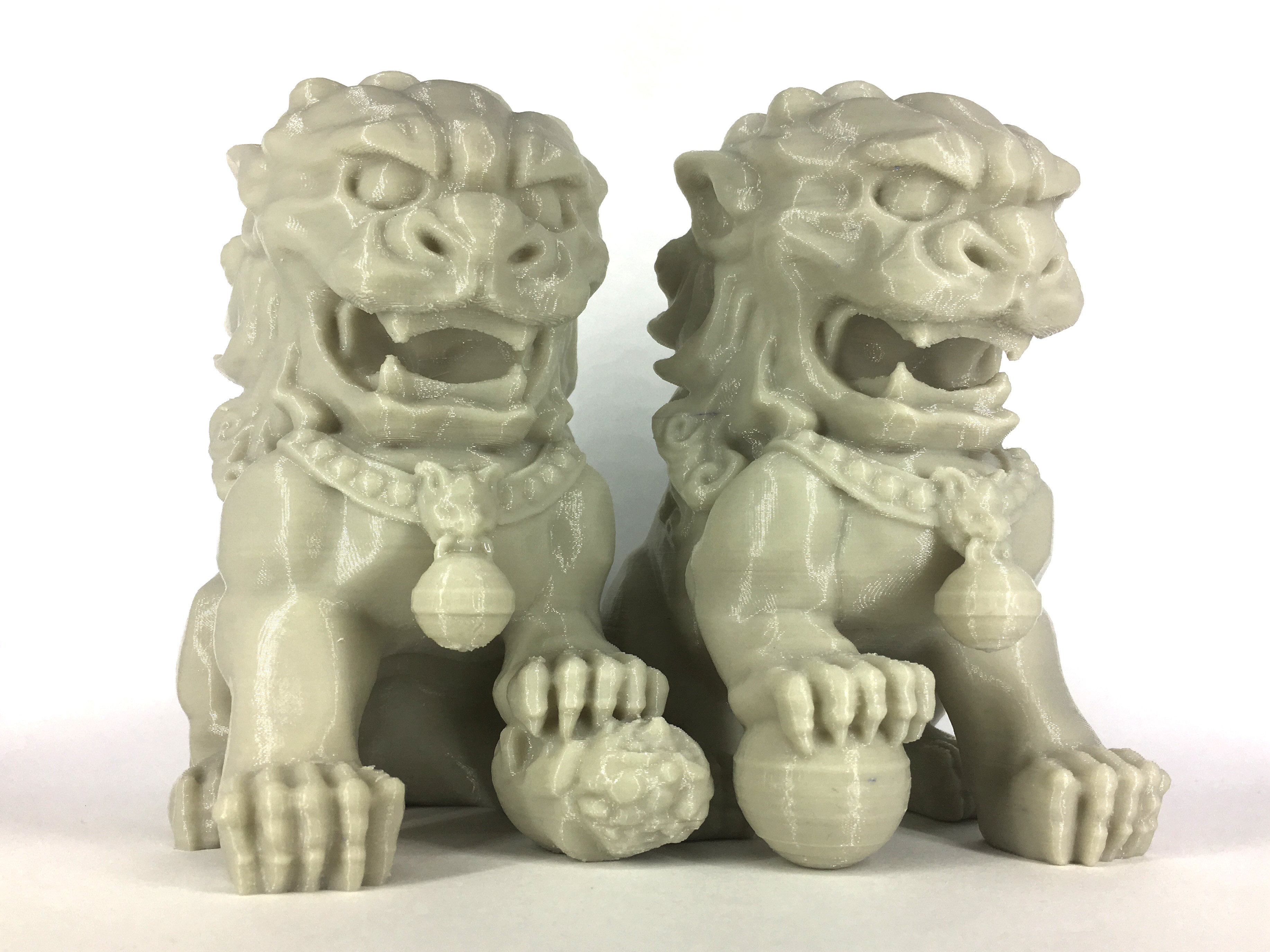 中华守护石狮一对（雌雄分件套装）